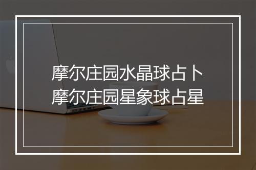摩尔庄园水晶球占卜　摩尔庄园星象球占星